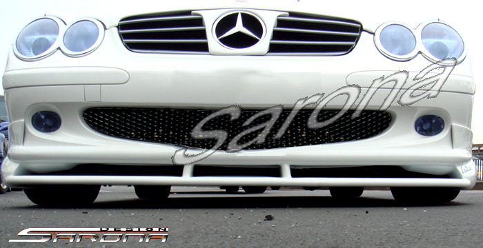Custom Mercedes SL  Convertible Front Add-on Lip (2003 - 2008) - $390.00 (Part #MB-010-FA)